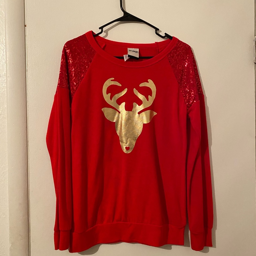 Red and Gold Rudolph shirt